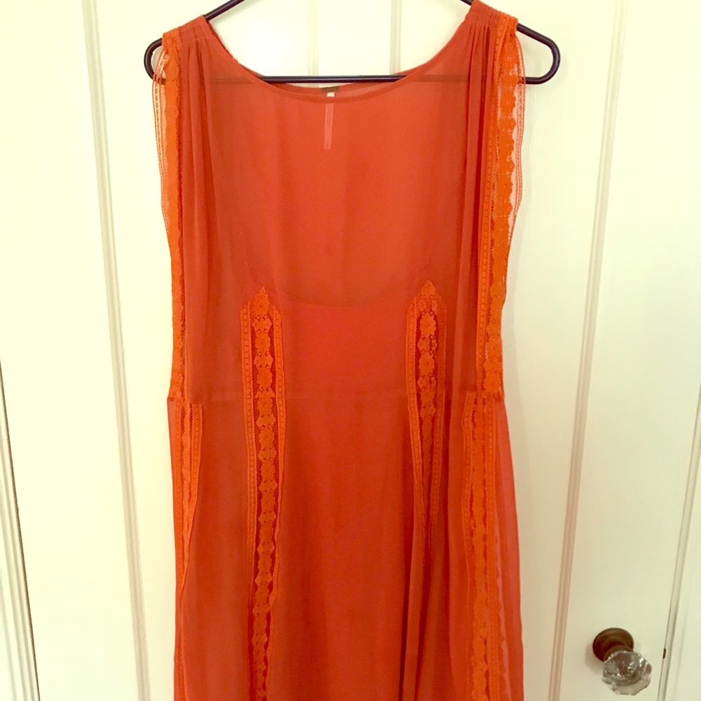 Orange tunic Free People dress